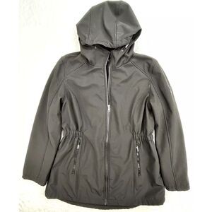 Lauren Ralph Lauren Black‎ Soft Shell Jacket Hooded  Women's Size L